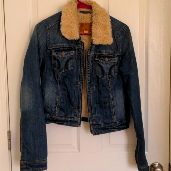 Hollister Sherpa lined denim jacked - Picture 1 of 1